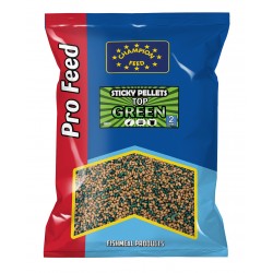 Pelete Champion Feed - Sticky Pellets Top Green 2mm 650g